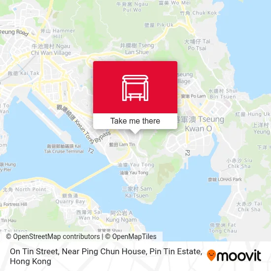 On Tin Street, Near Ping Chun House, Pin Tin Estate map