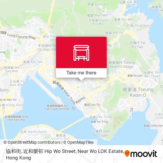 協和街, 近和樂邨 Hip Wo Street, Near Wo LOK Estate地圖