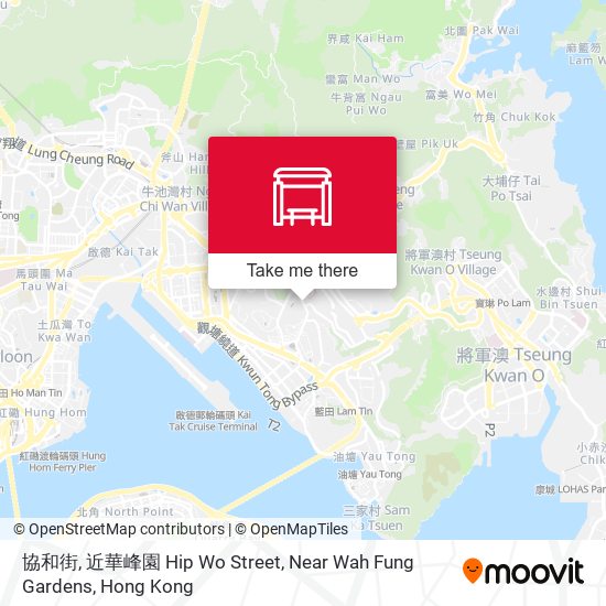 協和街, 近華峰園 Hip Wo Street, Near Wah Fung Gardens map