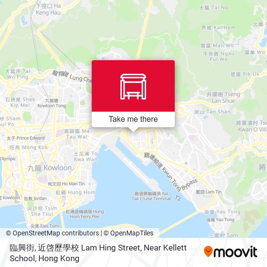 臨興街, 近啓歷學校 Lam Hing Street, Near Kellett School map