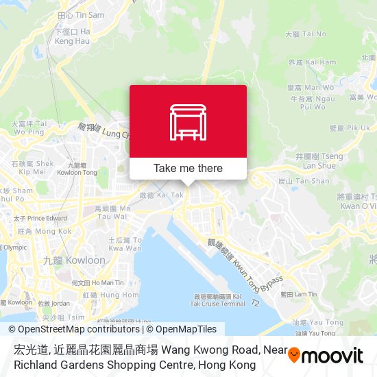宏光道, 近麗晶花園麗晶商場 Wang Kwong Road, Near Richland Gardens Shopping Centre map