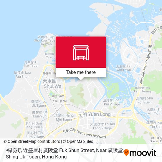 福順街, 近盛屋村廣陵堂 Fuk Shun Street, Near 廣陵堂, Shing Uk Tsuen map