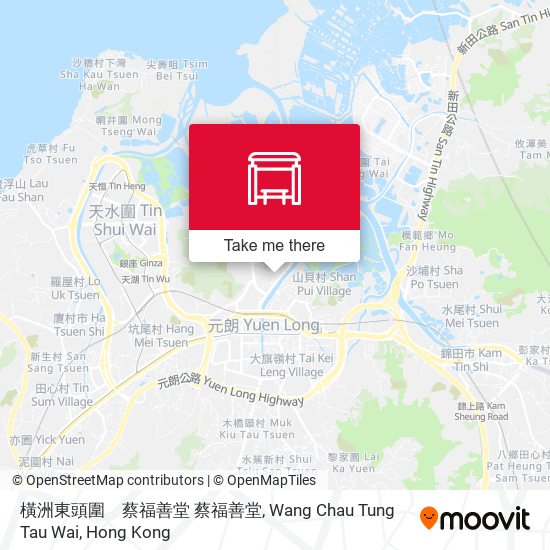 橫洲東頭圍　蔡福善堂 蔡福善堂, Wang Chau Tung Tau Wai map