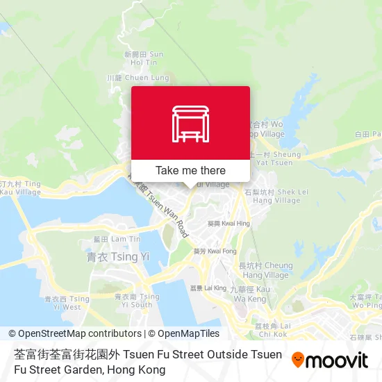 荃富街荃富街花園外 Tsuen Fu Street Outside Tsuen Fu Street Garden map
