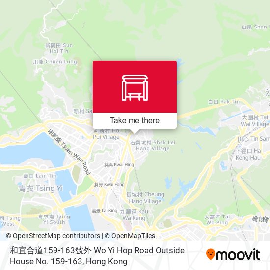 和宜合道159-163號外 Wo Yi Hop Road Outside House No. 159-163 map