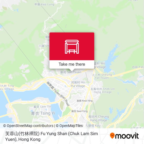 芙蓉山(竹林禪院) Fu Yung Shan (Chuk Lam Sim Yuen) map