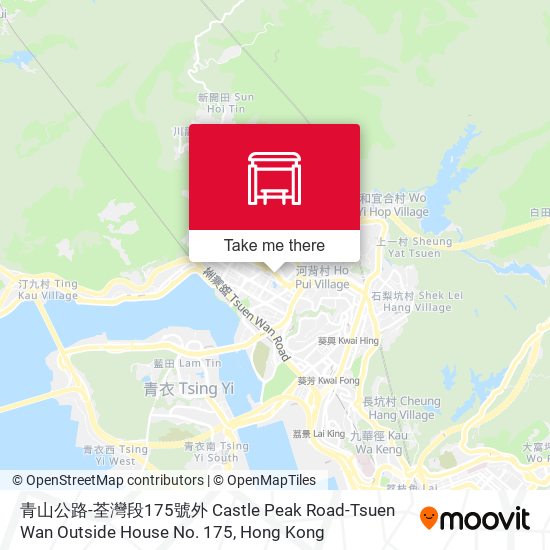 青山公路-荃灣段175號外 Castle Peak Road-Tsuen Wan Outside House No. 175 map