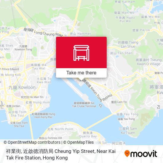 祥業街, 近啟德消防局 Cheung Yip Street, Near Kai Tak Fire Station map