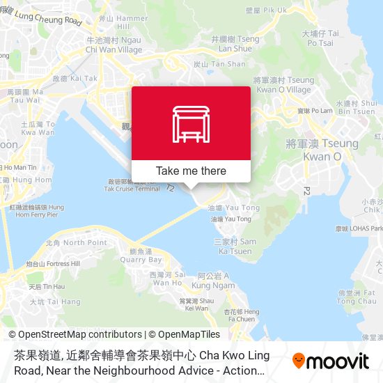 茶果嶺道, 近鄰舍輔導會茶果嶺中心 Cha Kwo Ling Road, Near the Neighbourhood Advice - Action Council Cha Kwoling Ling Centre map