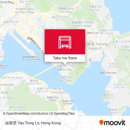 油塘里 Yau Tong Ln map