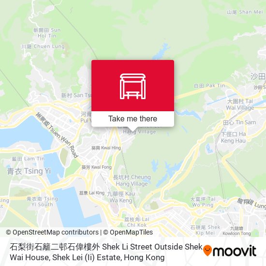 石梨街石籬二邨石偉樓外 Shek Li Street Outside Shek Wai House, Shek Lei (Ii) Estate map