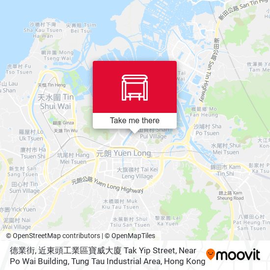 德業街, 近東頭工業區寶威大廈 Tak Yip Street, Near Po Wai Building, Tung Tau Industrial Area map