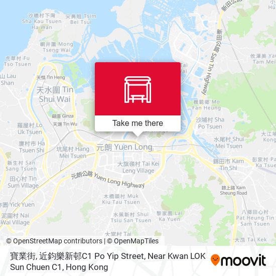 寶業街, 近鈞樂新邨C1 Po Yip Street, Near Kwan LOK Sun Chuen C1 map