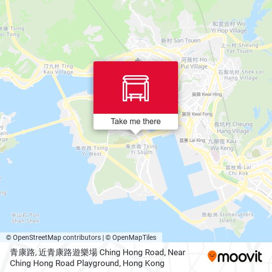 青康路, 近青康路遊樂場 Ching Hong Road, Near Ching Hong Road Playground map