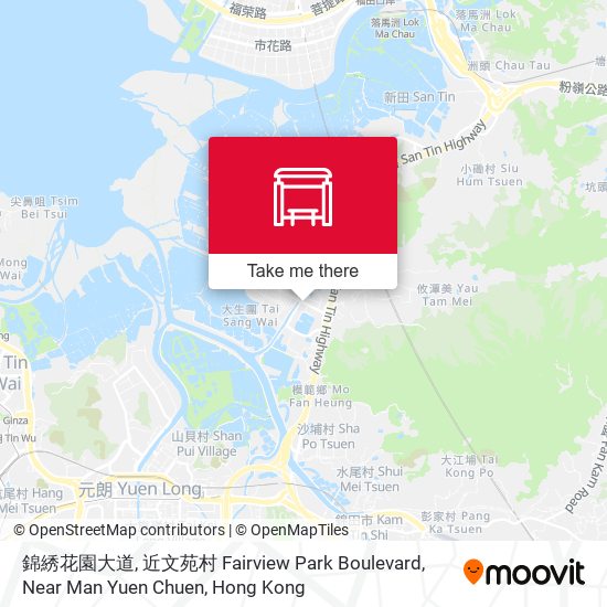 錦綉花園大道, 近文苑村 Fairview Park Boulevard, Near Man Yuen Chuen map