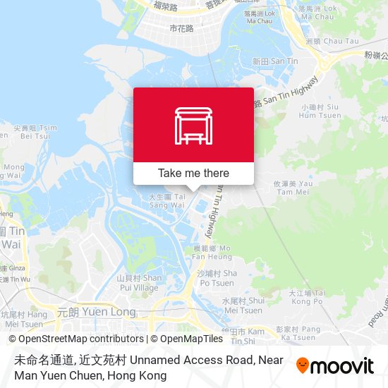 未命名通道, 近文苑村 Unnamed Access Road, Near Man Yuen Chuen map