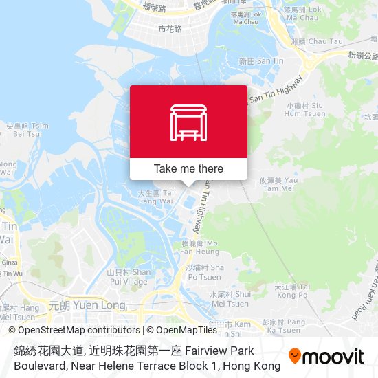 錦綉花園大道, 近明珠花園第一座 Fairview Park Boulevard, Near Helene Terrace Block 1地圖