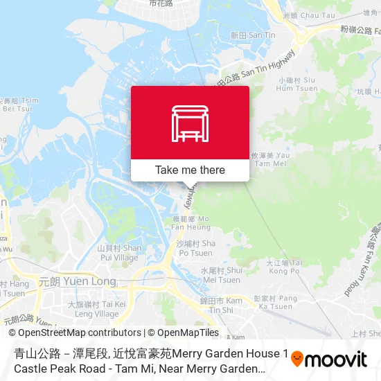 青山公路－潭尾段, 近悅富豪苑Merry Garden House 1 Castle Peak Road - Tam Mi, Near Merry Garden House 1地圖
