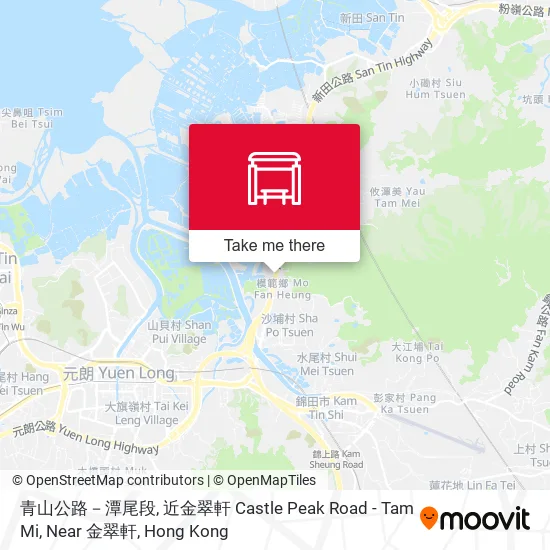 青山公路－潭尾段, 近金翠軒 Castle Peak Road - Tam Mi, Near 金翠軒 map
