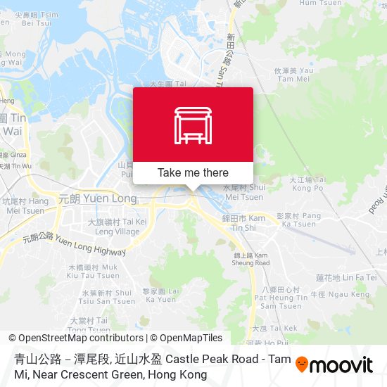 青山公路－潭尾段, 近山水盈 Castle Peak Road - Tam Mi, Near Crescent Green map