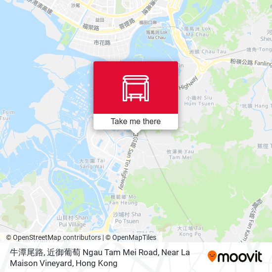 牛潭尾路, 近御葡萄 Ngau Tam Mei Road, Near La Maison Vineyard map