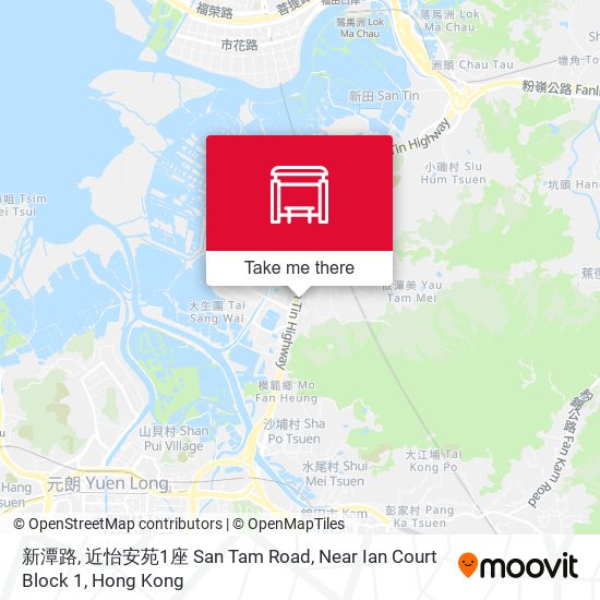 新潭路, 近怡安苑1座 San Tam Road, Near Ian Court Block 1地圖