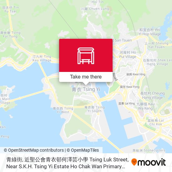 青綠街, 近聖公會青衣邨何澤芸小學 Tsing Luk Street, Near S.K.H. Tsing Yi Estate Ho Chak Wan Primary School map
