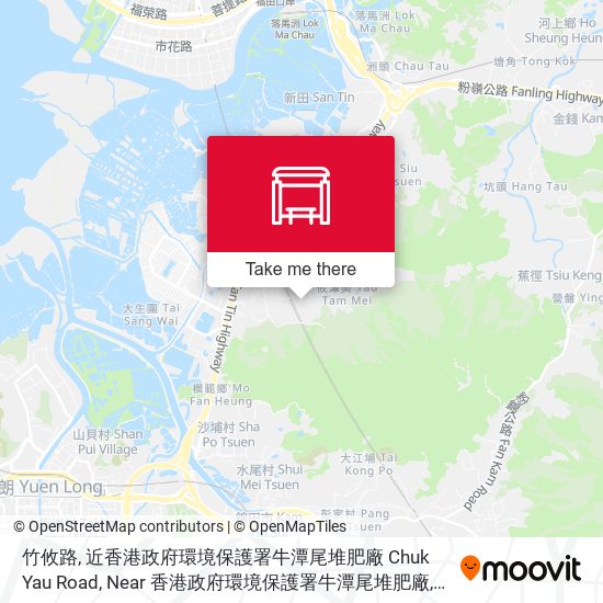 竹攸路, 近香港政府環境保護署牛潭尾堆肥廠 Chuk Yau Road, Near 香港政府環境保護署牛潭尾堆肥廠 map