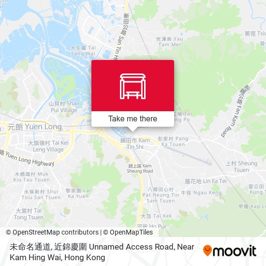 未命名通道, 近錦慶圍 Unnamed Access Road, Near Kam Hing Wai map