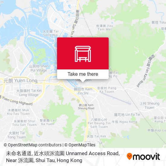 未命名通道, 近水頭泝流園 Unnamed Access Road, Near 泝流園, Shui Tau map