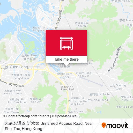 未命名通道, 近水頭 Unnamed Access Road, Near Shui Tau map