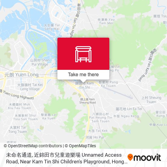 未命名通道, 近錦田市兒童遊樂場 Unnamed Access Road, Near Kam Tin Shi Children's Playground map