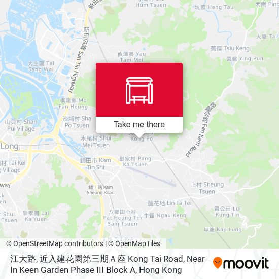 江大路, 近入建花園第三期Ａ座 Kong Tai Road, Near In Keen Garden Phase III Block A map