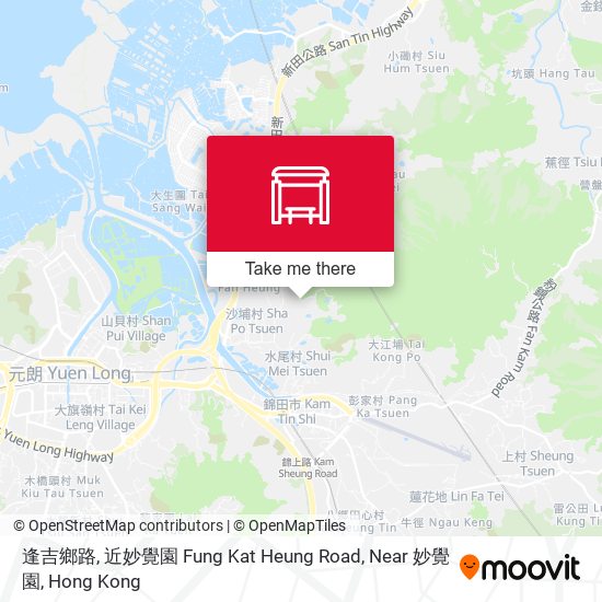 逢吉鄉路, 近妙覺園 Fung Kat Heung Road, Near 妙覺園 map