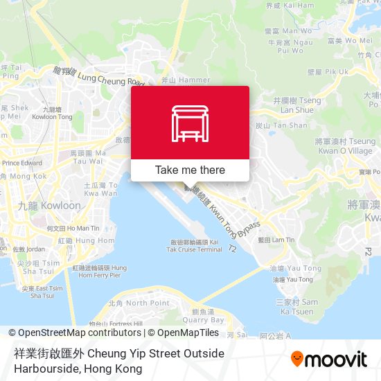 祥業街啟匯外 Cheung Yip Street Outside Harbourside map
