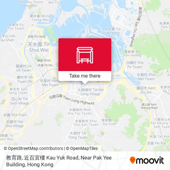 教育路, 近百宜樓 Kau Yuk Road, Near Pak Yee Building map