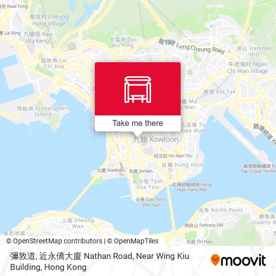 彌敦道, 近永僑大廈 Nathan Road, Near Wing Kiu Building地圖