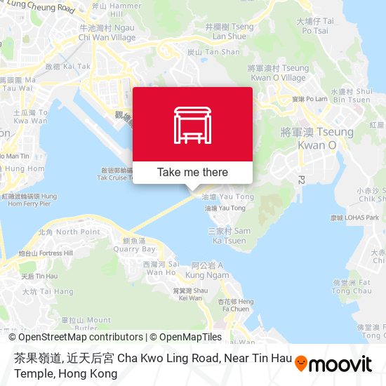 茶果嶺道, 近天后宮 Cha Kwo Ling Road, Near Tin Hau Temple map