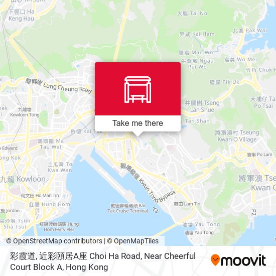 彩霞道, 近彩頤居A座 Choi Ha Road, Near Cheerful Court Block A map
