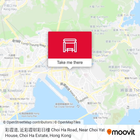 彩霞道, 近彩霞邨彩日樓 Choi Ha Road, Near Choi Yat House, Choi Ha Estate map