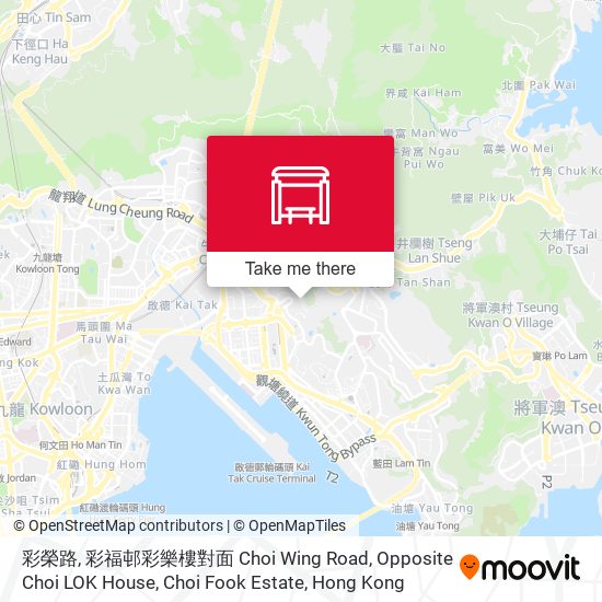 彩榮路, 彩福邨彩樂樓對面 Choi Wing Road, Opposite Choi LOK House, Choi Fook Estate地圖