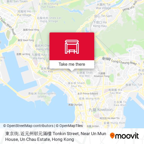 東京街, 近元州邨元滿樓 Tonkin Street, Near Un Mun House, Un Chau Estate map