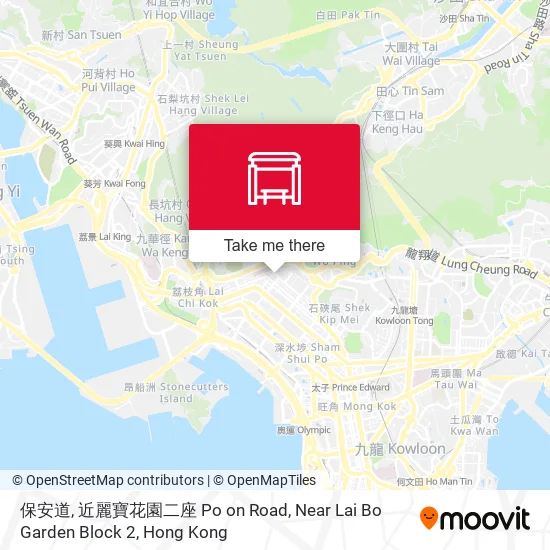 保安道, 近麗寶花園二座 Po on Road, Near Lai Bo Garden Block 2 map