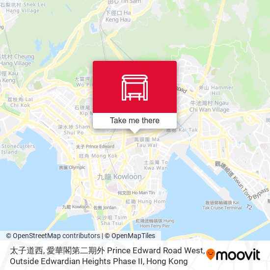 太子道西, 愛華閣第二期外 Prince Edward Road West, Outside Edwardian Heights Phase II map