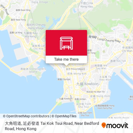 大角咀道, 近必發道 Tai Kok Tsui Road, Near Bedford Road map