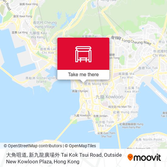 大角咀道, 新九龍廣場外 Tai Kok Tsui Road, Outside New Kowloon Plaza map