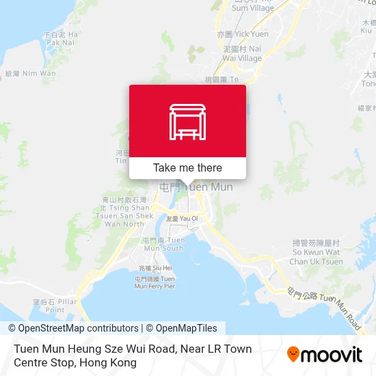 Tuen Mun Heung Sze Wui Road, Near LR Town Centre Stop map