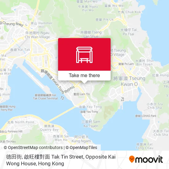 德田街, 啟旺樓對面 Tak Tin Street, Opposite Kai Wong House地圖