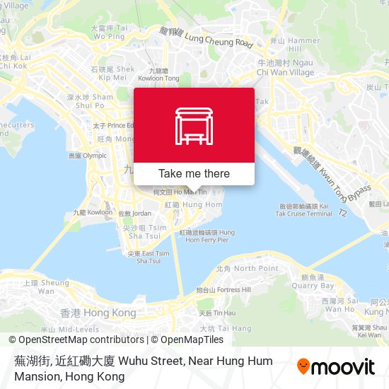 蕪湖街, 近紅磡大廈 Wuhu Street, Near Hung Hum Mansion map