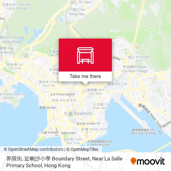 界限街, 近喇沙小學 Boundary Street, Near La Salle Primary School地圖